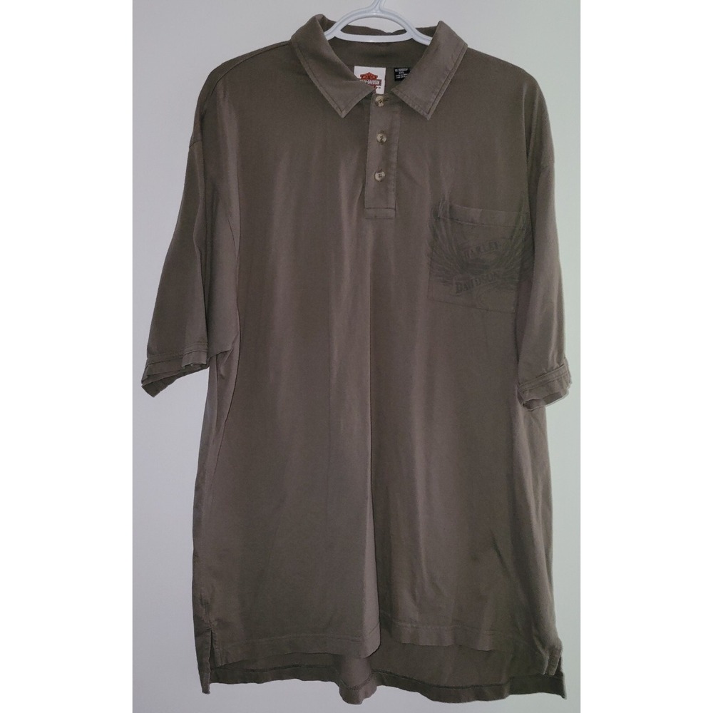 Harley Davidson Short Sleeve Polo Men's Size XXL Horn Lake Southern Thunder‎